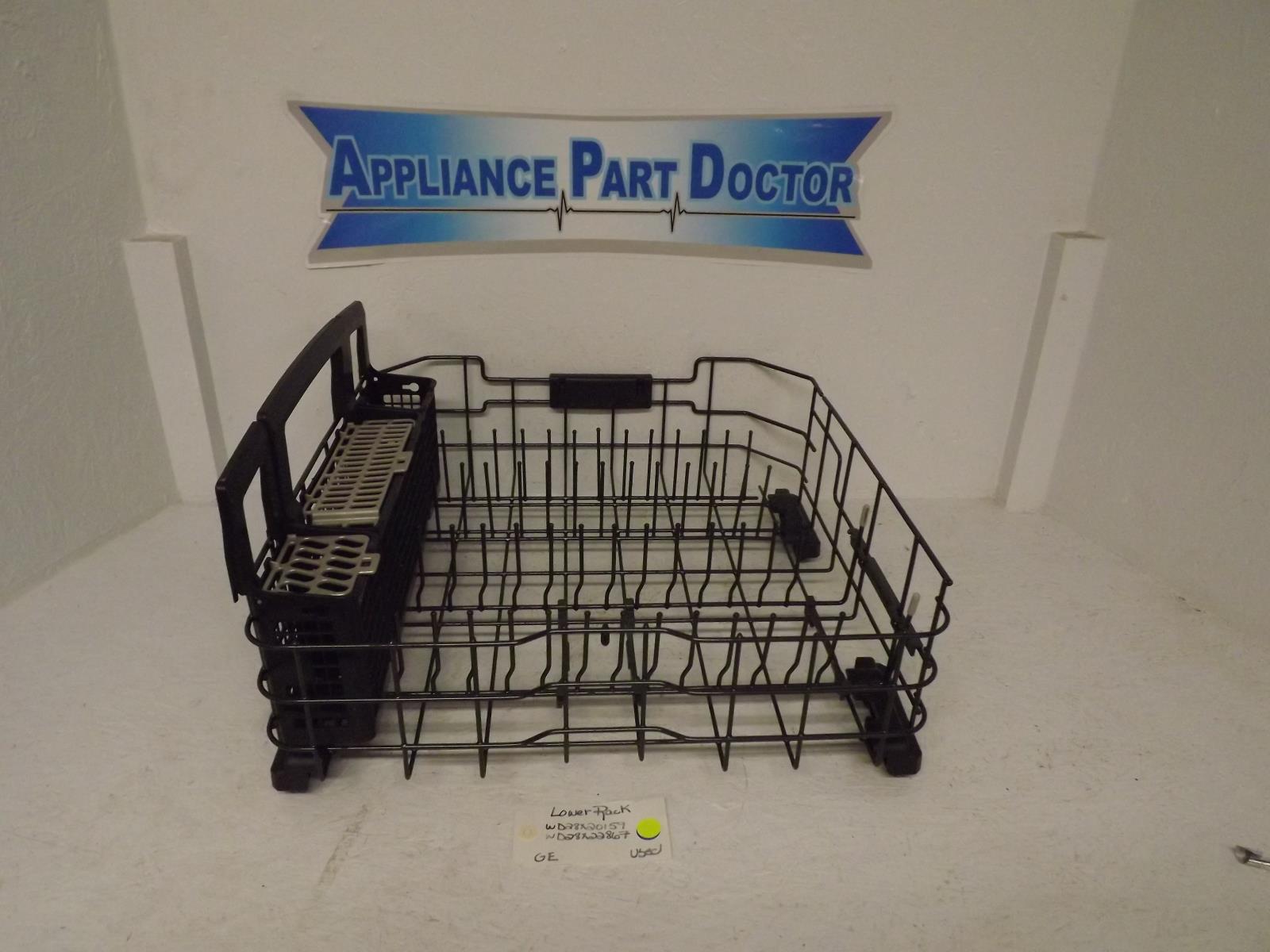 GE Dishwasher WD28X20157 WD28X22867 Lower Rack Used GE Dishwasher WD28X20157 WD28X22867 Lower Rack Used